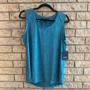Simply Vera Teal Floral Tank